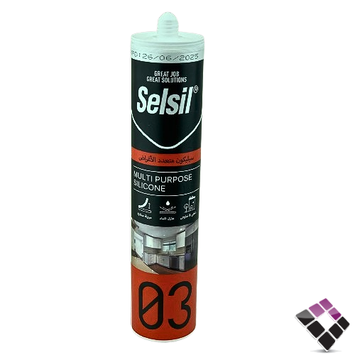 سلكون Selsil تركي داخلي خارجي لون أبيض مقاس 280 مل رقم 103003/03