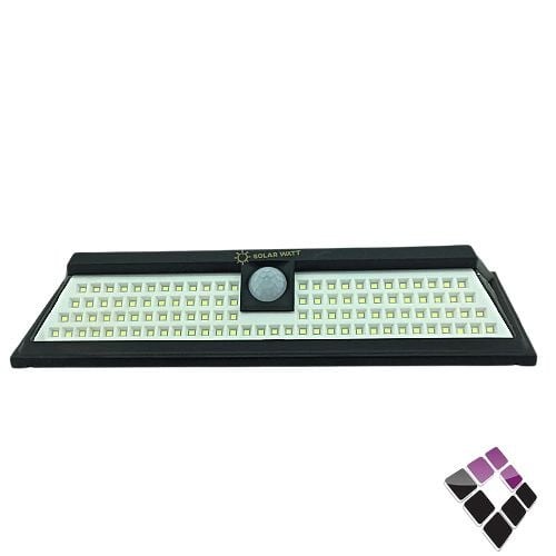 كشاف لطش جداري LED يعمل على الطاقة الشمسية SOLAR WATT صيني مع خلية + ريموت إضاءة أبيض