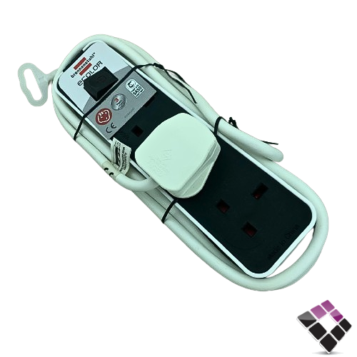 توصيلة كهرباء brennenstuhl شركة المانية تصنيع صيني 3 مخارج 13A+ مفتاح +فيوز للحماية طول 3 متر