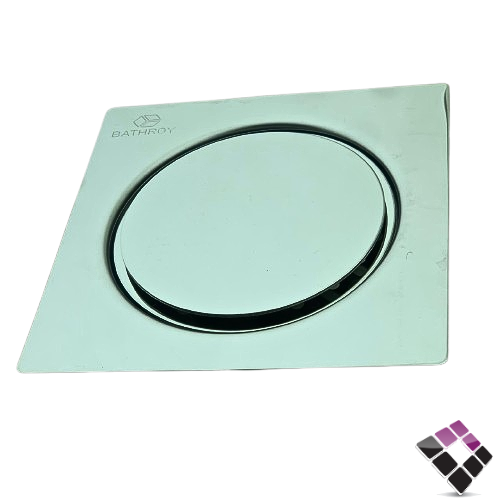 صفايةاستيل SS304 موديل 3 قطع مسمار على الشبك لون كروم BATHROY  ايطالي مقاس 20×20 رقم 6702029