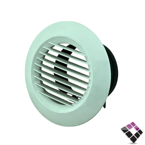 غطاء شبك ديكور مروحة شفط داخلي دائري بلاستيك للسقف المستعار يونايتد UNITED مقاس 4"