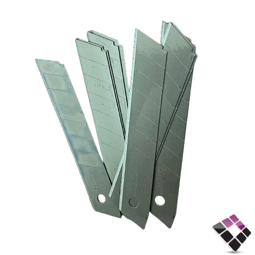 طقم شفرات سكين مشرط موكيت + كيبل STONEC صيني طويل عدد 10 حبة رقم 33417