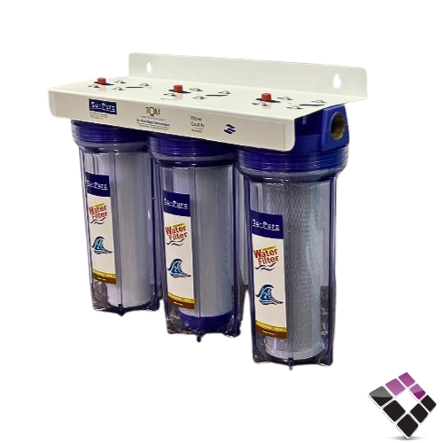 هاوس فلتر تنقية ماء ثلاثي شفاف تايون مقاس صغير 10"