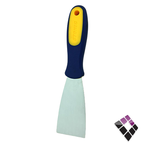 سكين معجون STONEC ستونيك صيني يد ربل لون أزرق + أصفر 2" رقم 457-33