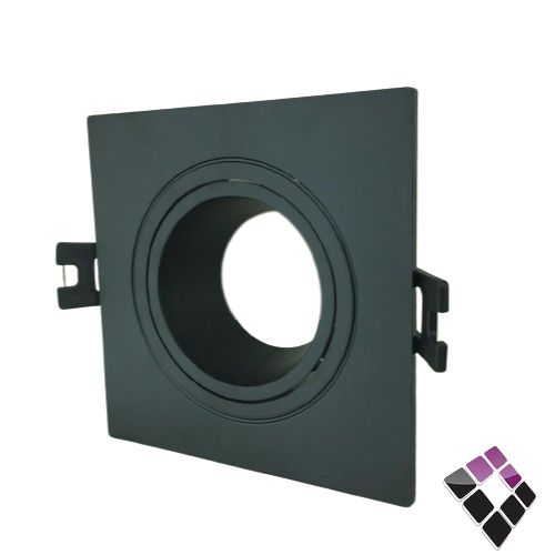 جرم سبوت لايت مفرد مربع مانع توهج HIGH STARS صيني جرم خارجي أسود داخلي أسود مقاس 2" رقم HS-SQ-BK-BK-01   ...رقم الصنف (26502109)