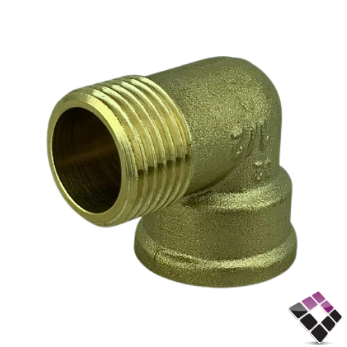 كوع ذكر نحاس ثقيل T0UCH صيني مقاس 1/2"