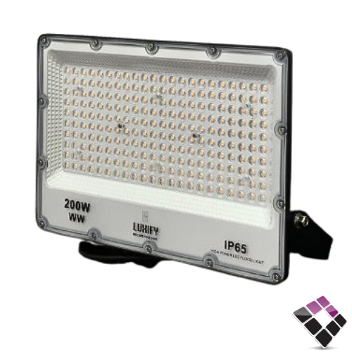 كشاف كوبس خارجي فلود LED خارجي LUXIFY نقاط SMD إضاءة 3000K أصفر 200W