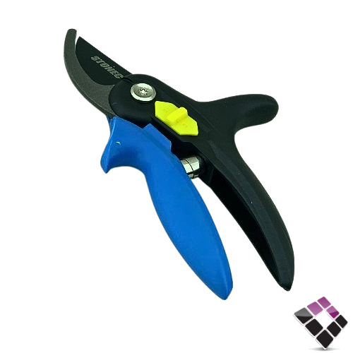 مقص اغصان شجر يد قصير ستونيك STONEC مقاس لون أسود + أزرق 20.5CM رقم 442-33