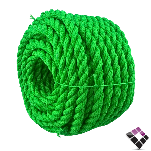 لفة حبل نايلون بلاستيك طول 30 ياردة تقريبا سماكة 16 ملم