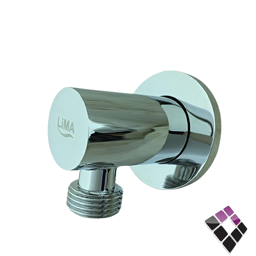 كوع مشبك شطاف للخلاط  الدفن المخفي دائري حجم صغير LIMA صيني نحاس مطلي كروم رقم LM-009-C