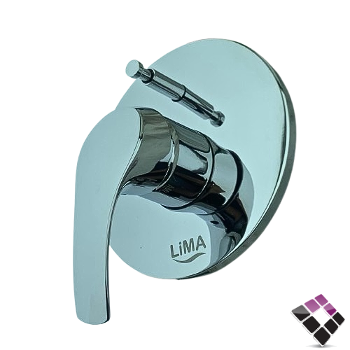 غطاء وجه خلاط مخفي LIMA صيني أصلي 2 خط مخرجين للماء لون كروم موديل قروهي يورو سمارت رقم GH-0120-C