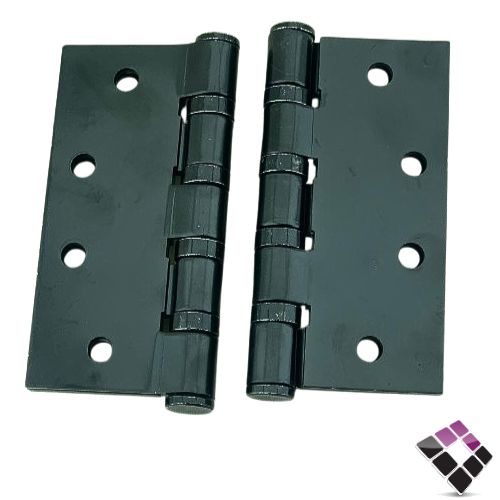 مفصلات باب خشب برمان سكاب SKAB صيني لون أسود 4 برغي سماكة 3MM مقاس 3.5"×4" رقم FHP/M-BLACK