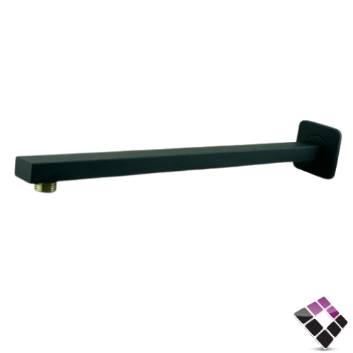 ماسورة مربعة طاسة خلاط دش دفن مخفي جداري لون أسود ORISA صيني صباب قصير طول 40CM رقم AL-5156