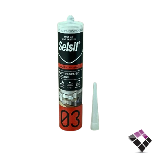 سلكون Selsil تركي داخلي خارجي لون أسود مقاس 280 مل رقم 103001/03