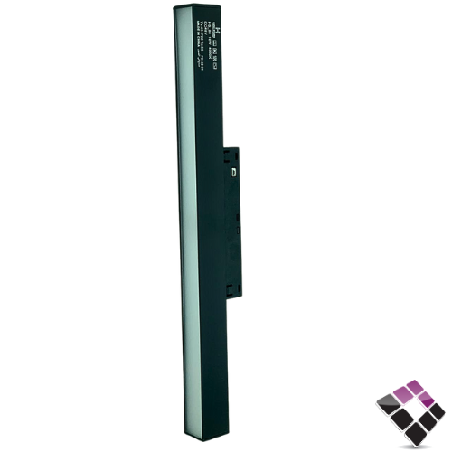 لينير مستطيل مجرى مغناطيس مجنتك موديل بنل مثلج ثابت HIGH STARS جرم لون أسود 30CM إضاءة 4000K كريمي 10W رقم 2851