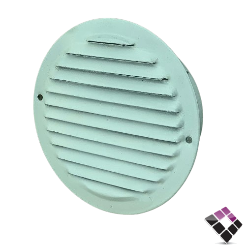 سدة مروحة شفط ORISA لون أبيض حديد موديل شرائح ثقيل+شبك ضد الحشرات 4"