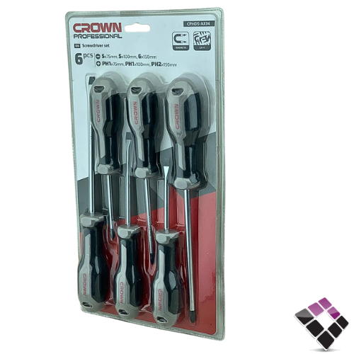 طقم مفكات CROWN كراون 6 قطع