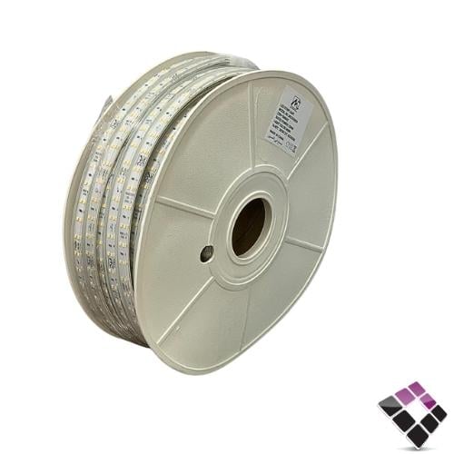 لي زينة LED ماك MAC خطين 120 لمبة بالمتر 12ملم 12 وات بالمتر لون أصفر 3000K قص كل 20سم