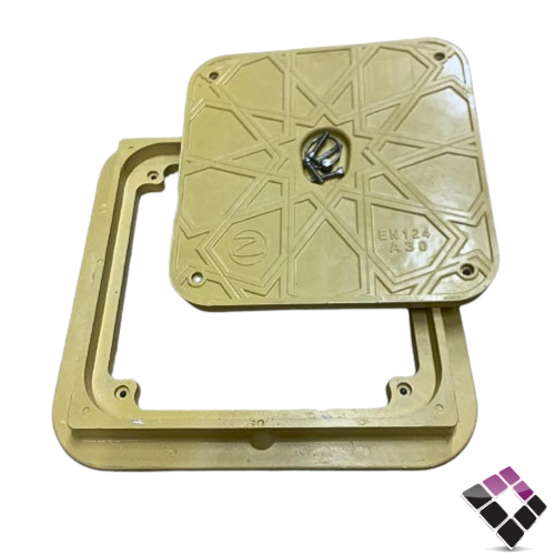 غطاء فيبر الزامل ثقيل سوبر المقاس من الداخل بدون الحلق 40×40 لون بيج