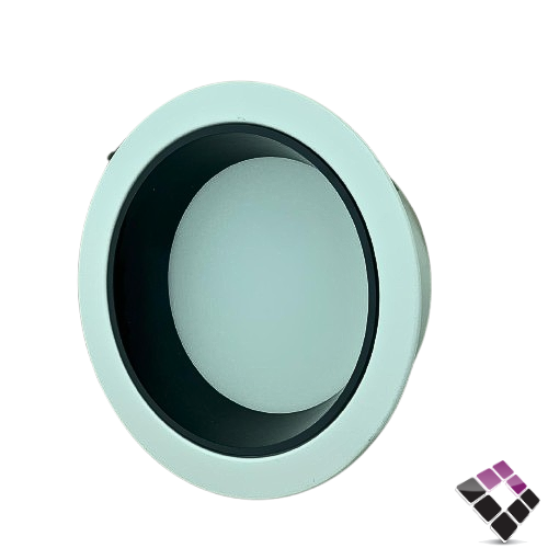 كشاف داخلي LED مانع توهج TOPLR بنل مثلج SMD إضاءة 4000K كريمي جرم خارجي أبيض داخلي أسود مقاس 5"×24W