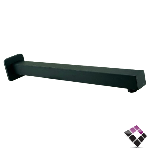 ماسورة ذراع طاسة خلاط دش دفن مخفي جداري أسود مربعة 40 سم MODERN الماني رقم P1104-SQ-B