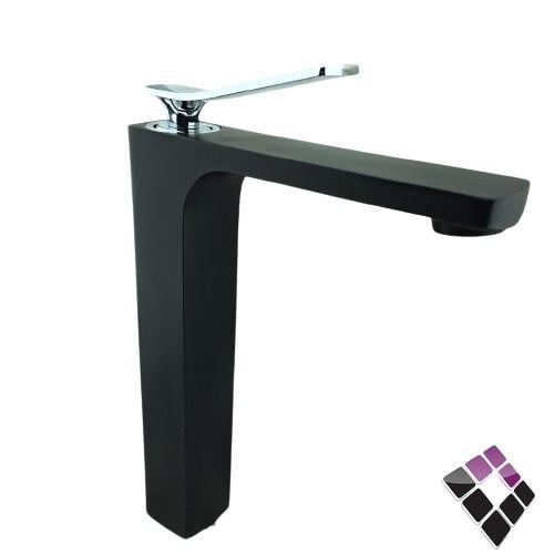 خلاط مغسلة اتوماتيك طويل عالي أسود × كروم LIMA صيني ليما رقم 2053 SL