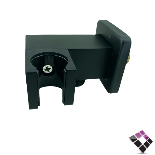 كوع مشبك + حامل شطاف خلاط دفن مخفي نحاس مطلي لون أسود مربع IGLOW صيني رقم SE-005-BLACK