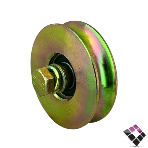 بكرة سحب باب حديد KIT موديل U ثقيل بدون القاعدة مع مسمار 3"×78 ملم رقم 2392075