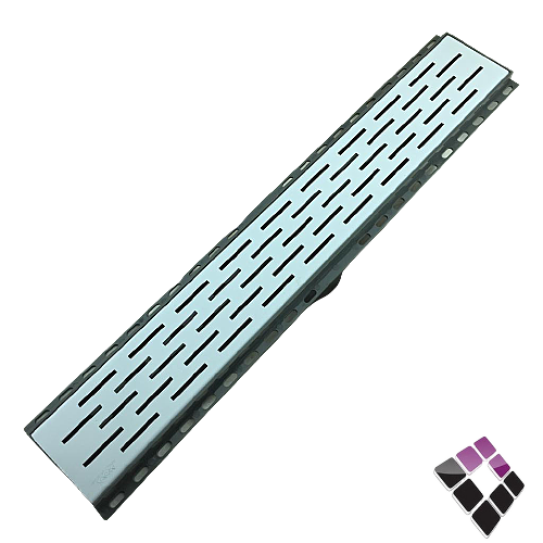 صفاية هجين جرم بلاستيك + شبك استيل + كوع مانع للروائح KANA صيني مقاس 60CM*10CM رقم KA-67412