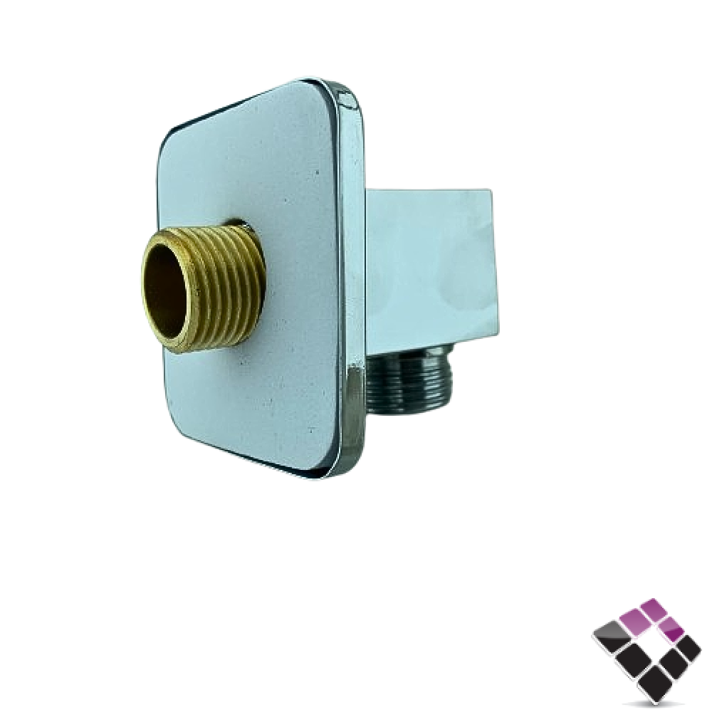 كوع مشبك شطاف للخلاط  الدفن المخفي مربع حجم صغير LIMA صيني نحاس مطلي كروم رقم LM-0010-1001-C