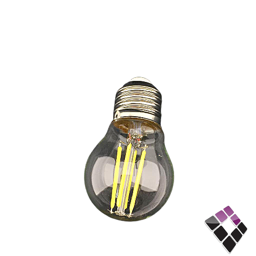 لمبه LED كروي شفاف موديل شعلة 5w ابيض E27 صيني HAI***