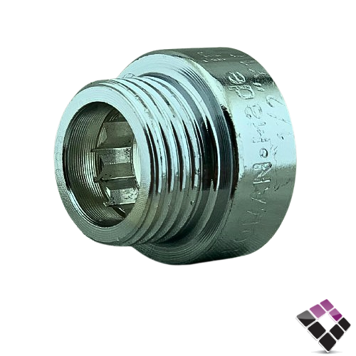 جلبة ذكر استيل مطلي كروم LOMAN الماني 10ملى×1/2"