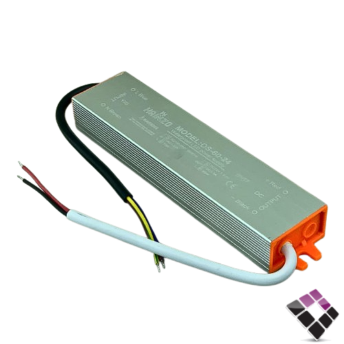 ترنس  LED محول 24 فولت × 220 فولت المنيوم IP65 خارجي HAINZO المنيوم 24V×60W