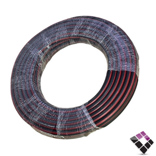 لي ماء مخطط احمر مع أسود سعودي خفيف طول 40 يارد مقاس 3/4"