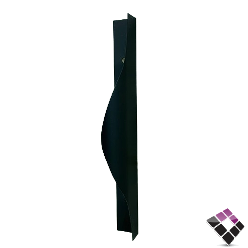 مقبض مسكة درج عريض 2 مسمار المنيوم لون أسود رقم 022