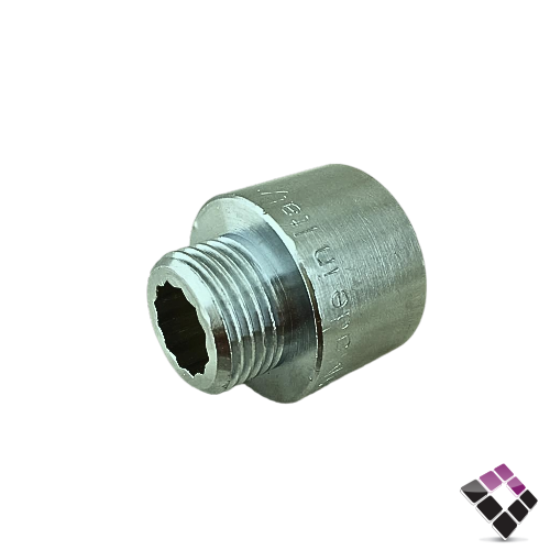 جلبة ذكر نحاس مطلي كروم ثقيل جنرال GENERAL Fittings ايطالي مقاس 3/4"×1/2"رقم