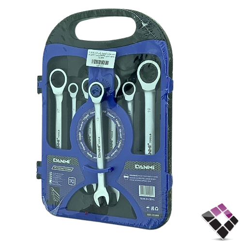 طقم مفاتيح أتومتيك رأس ثابت عادي + مختوم دانمي DANMI صيني 7 قطع رقم 121099