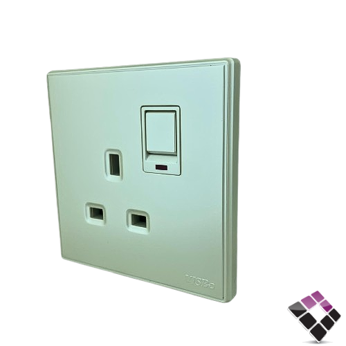 فيش مع مفتاح+لمبة 13 أمبير لؤلؤي فيسبو صيني VISBO ***