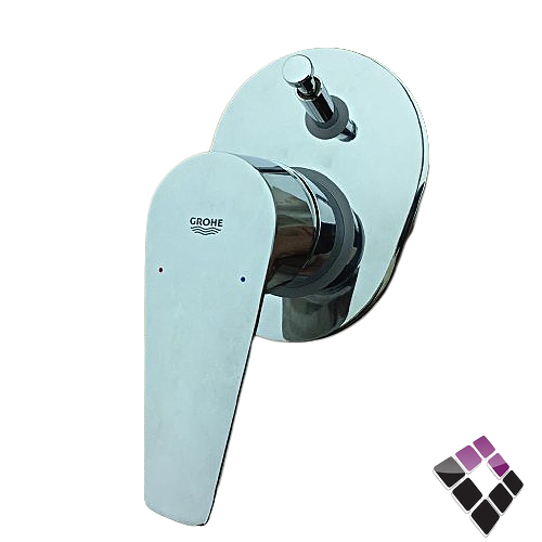 خلاط دش مخفي خطين قروهي GROHE اتومتك قلب نحاس + غطاء كروم و مسكة مغلقة كامل الماني BaulEdge *** .