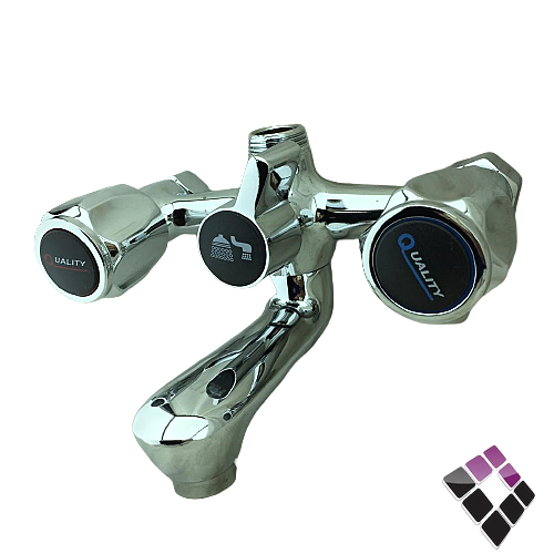 خلاط دش عادي مسكة سداسية QUALITY صيني مع عمود و طاسة كبيرة كامل رقم 770209900 ***