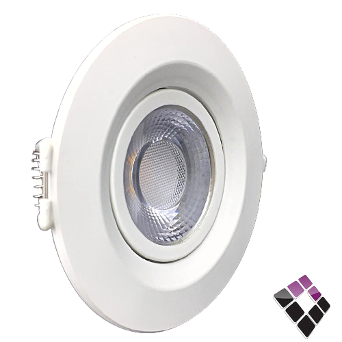 كشاف LED اسبوت داخلي ضاءة 3000K أصفر 2"×7سم NEW POWER صيني ترنس مدمج شريحة SMD متحرك 7W رقم 103027