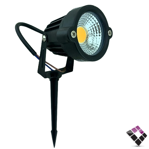 كشاف حدائق LED غرس همر HUMMER صيني جرم أسود إضاءة 3000K أصفر 5W رقم HU-612-5Y