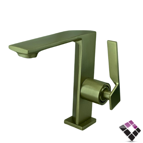 خلاط مغسلة 1 خرم شجرة اتمتيك لون ذهبي مطفي Faucet صيني موديل