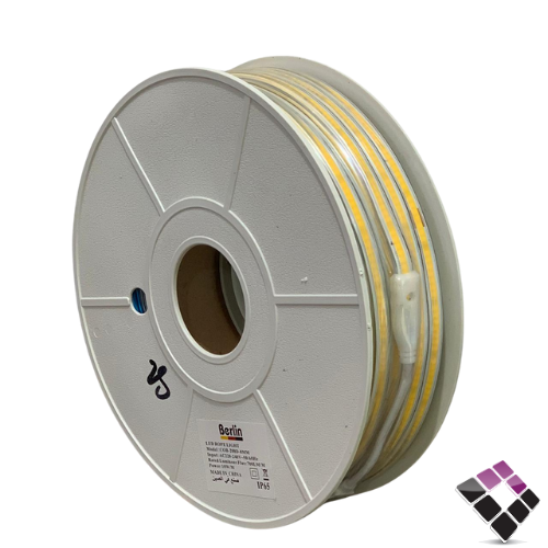 شريط زينة LED استريب STRIP خط COB مباشر + شريط لاصق Berlin قص كل 50سم 288لمبة 10W بالمتر إضاءة 3000K أصفر
