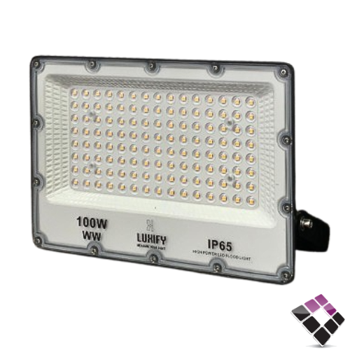 كشاف كوبس خارجي فلود LED خارجي LUXIFY نقاط SMD إضاءة 3000K أصفر 100W