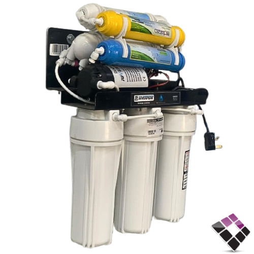 محطة تحلية سمنان 75 جالون RIVERPURE صناعة سعودية 7 مراحل + ممبرين الضمان صيانة لدى شركة سمنان بدون تركيب