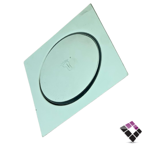 صفاية ضغط قدم استيل SS304 لون كروم BATHROY  ايطالي مقاس 20×20 رقم 67020