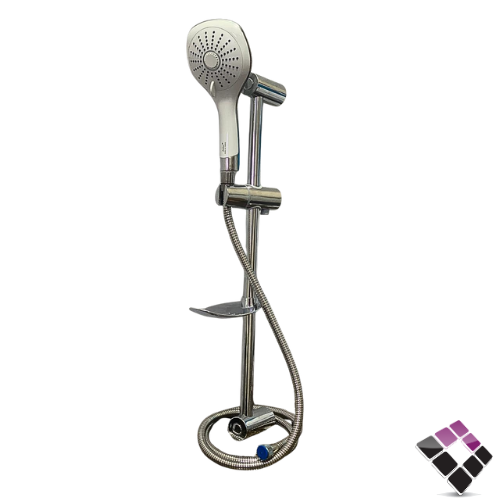 مسطرة دش تركي ماسورة  طاسة مدور وسط أبيض+ سماعة أبيض مع حامل صاعد نازل فلدش  FILDISI***