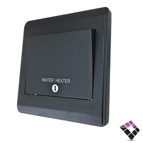 مفتاح سخان NEW POWER صيني لون أسود عريض 20A رقم NP-305L-BLK