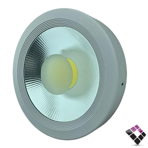 كشاف LED عدسة COB خارجي لطش 12"× 30 سم همر HUMMER صيني جرم أبيض إضاءة 6500K أبيض 50W رقم HU2235